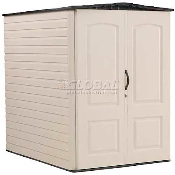 Rubbermaid Large Storage Shed, 4'4W X 6'D X 6'H FG5L3000SDONX Zoro
